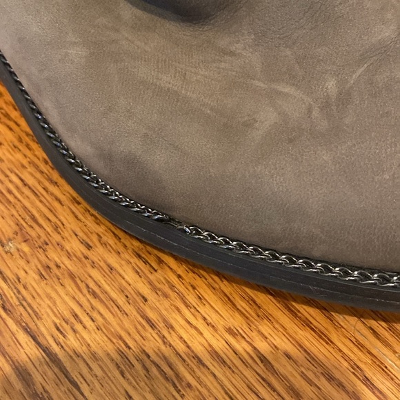 Like New Franco Sarto size 7.5 taupe/grey knee high wide calf boots. - Picture 7 of 11